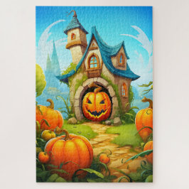 Feestelijk spookhuis | Happy Halloween Legpuzzel