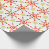 feestelijk starburstpatroon cadeaupapier (Hoek)