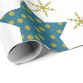 Feestelijk sterrenpatroon cadeaupapier (Rol Hoek)