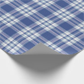 Feestelijk Stijlvol Licht Blauw & Wit Plakt Patroo Cadeaupapier (Hoek)