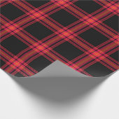 Feestelijk Stijlvol Zwart, Rood & Geel Plakt Patro Cadeaupapier (Hoek)