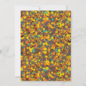 Feestelijk Terrazzo Pompoen Thanksgiving Diner Kaart (Achterkant)