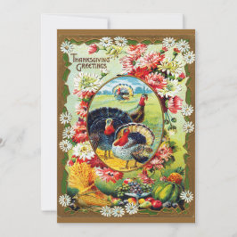 Feestelijk  traditioneel Thanksgiving diner Kaart