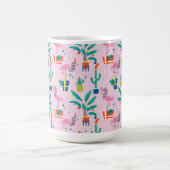 Feestelijk tropisch kerstpatroon koffiemok (Center)