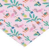 Feestelijk tropisch kerstpatroon korte tafelloper (Hoek)