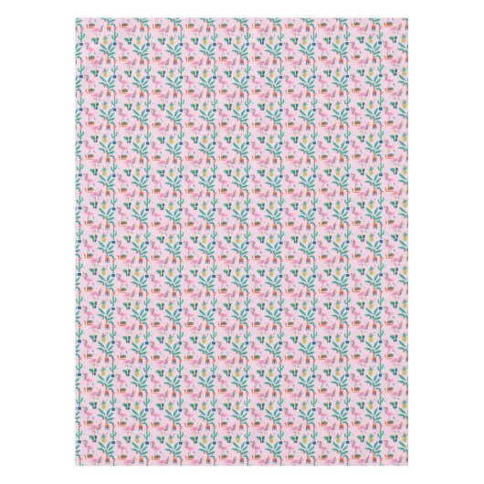 Feestelijk tropisch kerstpatroon tafelkleed (Voorkant)