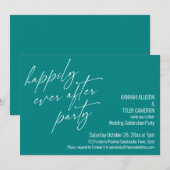 Feestelijk Trouwfeest Met Een Happy End Kaart (Voorkant / Achterkant)