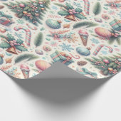 Feestelijk vakantieinpakpapier cadeaupapier (Hoek)