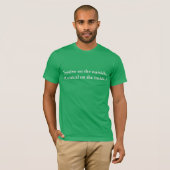 Feestelijk van buiten, minimalistisch ontwerp t-shirt (Voorkant volledig)
