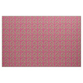 Feestelijk veenbessenbladerpatroon, Fuchsia Stof (Yard (91,4 cm))
