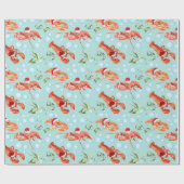 feestelijk verpakkingspapier voor kreeften cadeaupapier (Vlak)