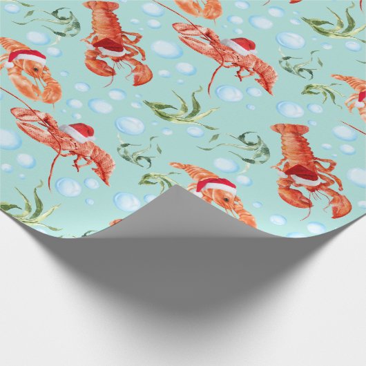 feestelijk verpakkingspapier voor kreeften cadeaupapier (Hoek)