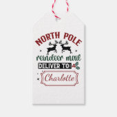 Feestelijk verrassingsbord cadeaulabel (Voorkant)