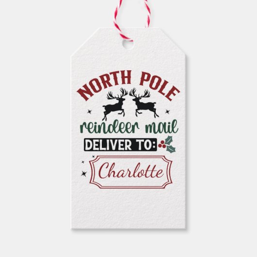 Feestelijk verrassingsbord cadeaulabel (Voorkant)