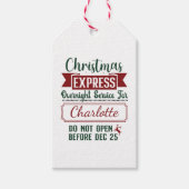 Feestelijk verrassingsbord cadeaulabel (Voorkant)