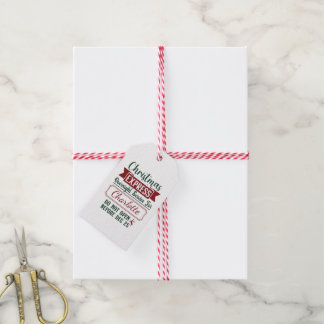 Feestelijk verrassingsbord cadeaulabel