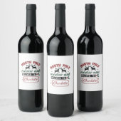 Feestelijk verrassingsbord wijn etiket (Flessen)