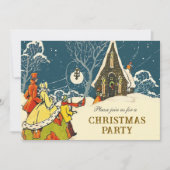 Feestelijk  Victoriaans kerstfeest Kaart (Voorkant)