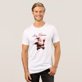 Feestelijk vrolijk kerst T-shirt (Voorkant volledig)