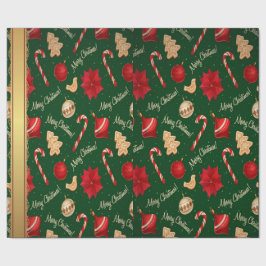 feestelijk vrolijk kerstinpakpapier cadeaupapier