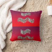 Feestelijk vrolijk kerstkussen kussen (Deken)