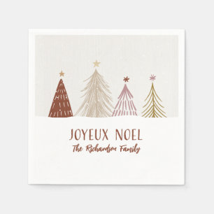 Feestelijk Vrolijk Kerstmis Vakantie Feest Chic Servet