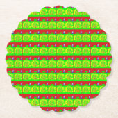 Feestelijk "vrolijk" kerstverhaal kartonnen onderzetters (Voorkant)