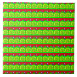 Feestelijk "vrolijk" kerstverhaal tegeltje