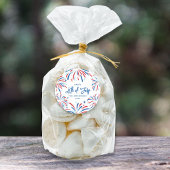 Feestelijk Vuurwerk Custom 4th van juli Feest Ronde Sticker