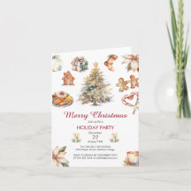 Feestelijk Waterverf Kerstfeest