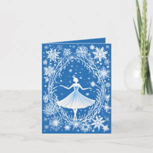 Feestelijk Winter Ballet bericht toevoegen Feestdagen Kaart