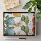 Feestelijk Winter Fruit Kerst Patroon Tissuepapier (Geschenk)