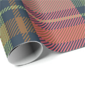 Feestelijk Winter Plaid Kerstpakpapier Donker Cadeaupapier (Rol Hoek)