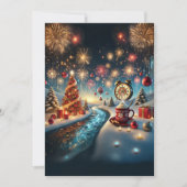 Feestelijk Winter Wonderland met Warme Chocolade Feestdagenkaart (Voorkant)