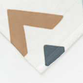 Feestelijk winterbospatroon fleece deken (Hoek)