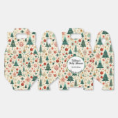 Feestelijk Winterpatroon Baby shower Bedankdoosjes (Ongevouwen)