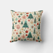 Feestelijk Winterpatroon Baby shower Kussen (Achterkant)