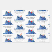 Feestelijk Zee Leeuwen Zeeen in Groeten Waterverf Inpakpapier Vel (Voorkant)