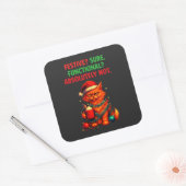 Feestelijk? Zeker. Functioneel? Absoluut Niet –  Vierkante Sticker (Envelop)
