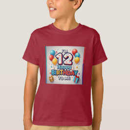 Feestelijke 12e verjaardag Jongens' T-shirt