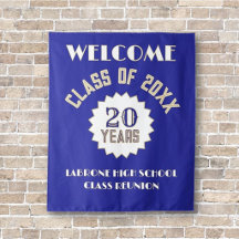 Feestelijke 20e klasreünie feest MUUR