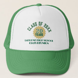 Feestelijke 20e klasreünieparty trucker pet