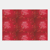 Feestelijke 3-Pack Kerstcadeau Wrap: Gepersonalise Inpakpapier Vel (Voorkant 2)