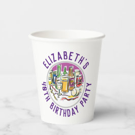 Feestelijke 40e verjaardag papieren bekers