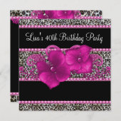 Feestelijke 40ste verjaardag van een vrouw met lui kaart (Voorkant / Achterkant)