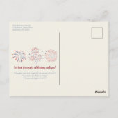 Feestelijke 4 juli barbecue picknick uitnodiging (Achterkant)