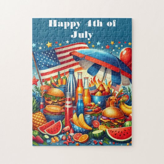 Feestelijke 4 juli Viering Legpuzzel (Verticaal)