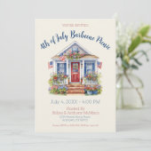 Feestelijke 4th of July Barbecue Picnic Kaart (Staand voorkant)