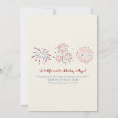 Feestelijke 4th of July Barbecue Picnic Kaart (Achterkant)