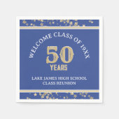 Feestelijke 50e klas reünie partij servet (Voorkant)